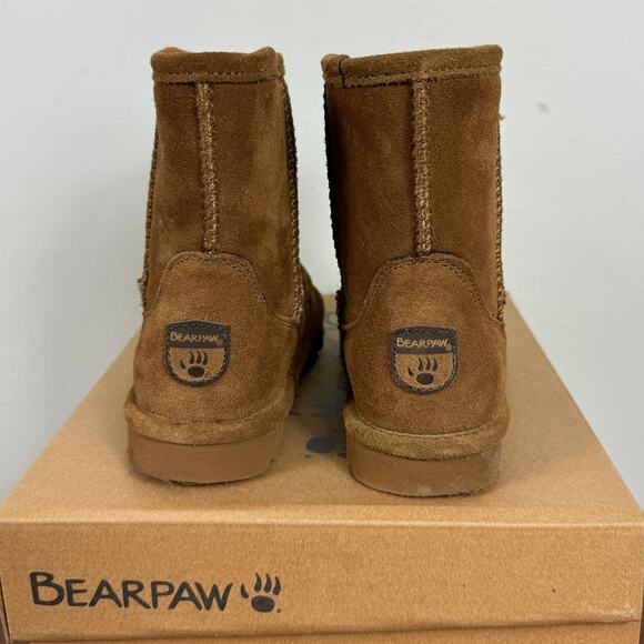 Bearpaw Brady Youth Unisex Genuine Shearling Lined Suede Boot Little Kid Size 13 - Picture 6 of 8